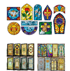 Motifs personnalisés, art coloré, décoration, impression numérique 3D, vitrail, <span class=keywords><strong>verre</strong></span> d'église, plafonds, portes et fenêtres, dôme - Product Image 3