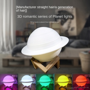 Lampada Atmosfera LED a Forma di Saturno con Telecomando, Luce Notturna a Induzione Stellare, Dimmerabile, Batteria Inclusa, Varie <span class=keywords><strong>Dimensioni</strong></span> - Product Image 5