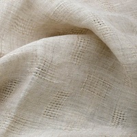 Tissu de brocart Jacquard respirant pour femmes 100% lin nouvelle technique tissée creuse lavée pour hauts respirants Textiles de maison