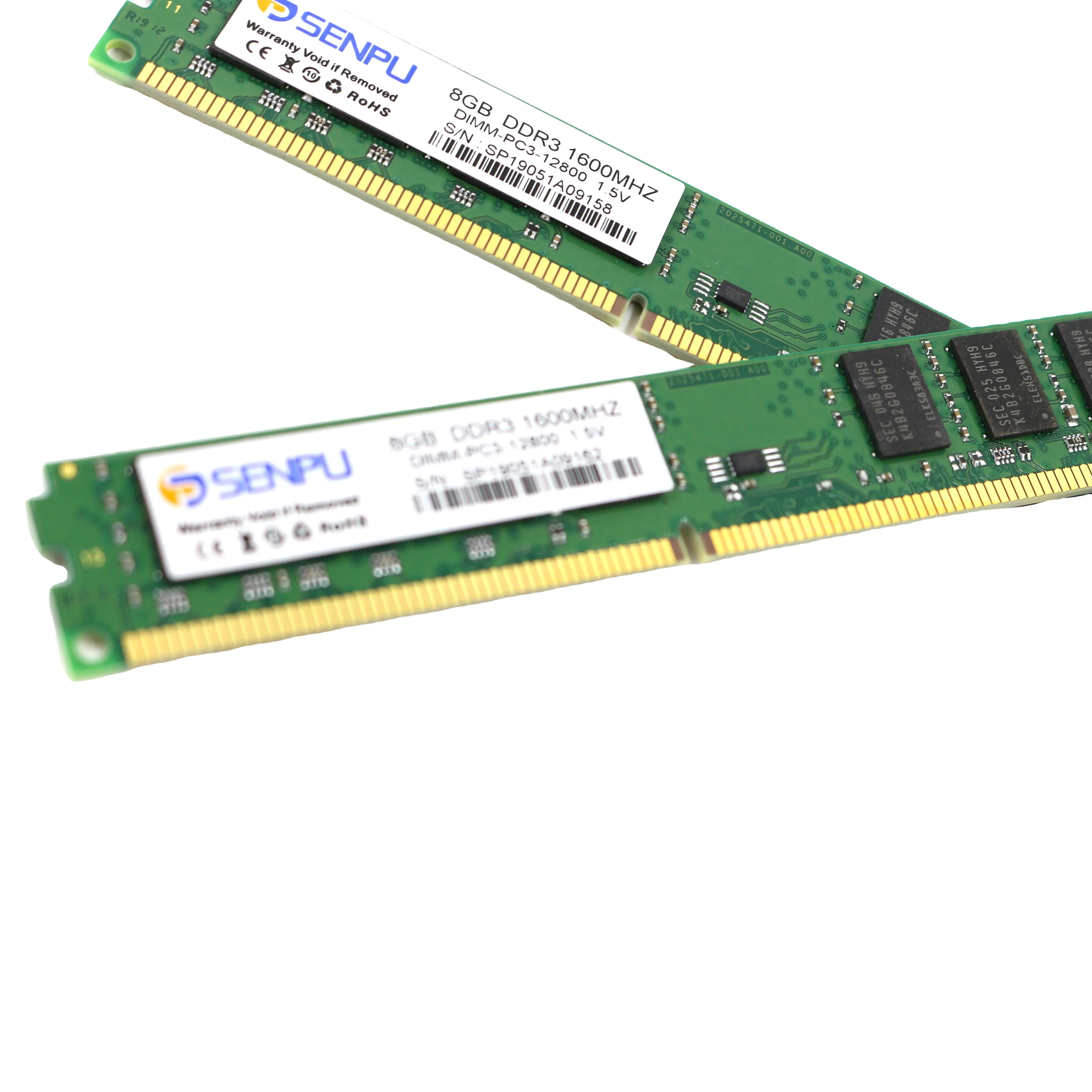 4.58$ sale ddr3 ddr3l 8gb 1600mhz small big pcb original 16chips desktop ram memory
