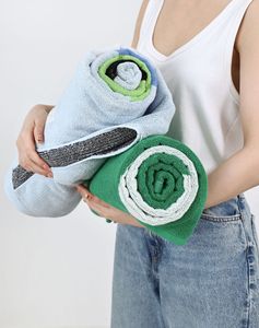 <span class=keywords><strong>Serviette</strong></span> de bain en coton peigné de qualité supérieure, à boucles longues, teinte en fil, jacquard, très absorbante, douce pour la peau, pour usage familial - Product Image 4