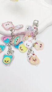 Portachiavi all'ingrosso Kpop: Stray Kids, BP, <span class=keywords><strong>Itzy</strong></span>, Twice - Ciondolo in acrilico con luce, stile cartone animato - Product Image 3