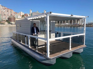 Maison flottante <span class=keywords><strong>de</strong></span> luxe <span class=keywords><strong>en</strong></span> aluminium 5083 <span class=keywords><strong>de</strong></span> 38 pieds, ponton flottant, à vendre - Product Image 3