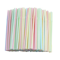 Pailles à boire jetables écologiques en PLA biodégradable, pliables, rayées, multicolores, flexibles, pour les fêtes