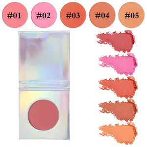 5 colores Mini logotipo personalizado <span class=keywords><strong>Rare</strong></span> <span class=keywords><strong>Beauty</strong></span> <span class=keywords><strong>Blush</strong></span> Vegan Cruelty Free Single Holographic Private Label <span class=keywords><strong>Blush</strong></span> - Product Image 3