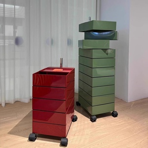 Multi-storage Big ABS Plastic Non-Folding Five-Layer Kitchen Cart Organizer <b>Trolley</b> Storage Rack - Product Image 1