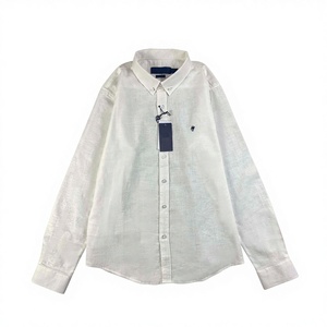 <span class=keywords><strong>Camicia</strong></span> RL con Colletto alla Coreana, Vestibilità Slim, 2XL, in <span class=keywords><strong>Lino</strong></span>, per <span class=keywords><strong>Uomo</strong></span> e Donna, Primavera Autunno, Manica Lunga, Protezione Solare, Casual con Perline - Product Image 1