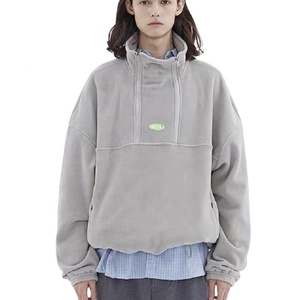 Felpa da uomo in pile 3/4 con cappuccio da uomo in pile polare Unisex personalizzata - Product Image 1