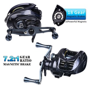 Venta caliente 5 + 1BB Premium Bait <span class=keywords><strong>Caster</strong></span> 8kg 7,2: 1 Gear Ratio Spinning Trolling Baitcasting Bass Fishing Reels - Product Image 2