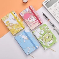 Journal personnalisé avec impression A5 A6 A7, fournitures de bureau personnalisées, carnet à couverture rigide simple et mignonne avec bande élastique