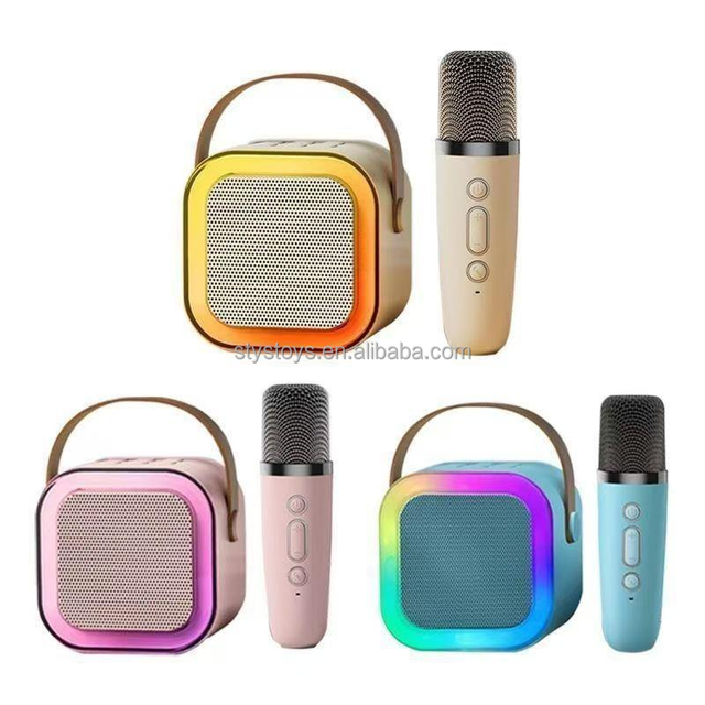 Toys Mini Portable Microphone Audio Integrated Party Singing Karaoke Machine Wireless Microphone Speaker