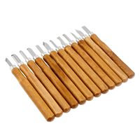 Peaktop 12 PCS Jeu d'outils pour la sculpture sur bois