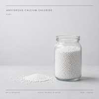 Chlorure de calcium anhydre en poudre, haute pureté, qualité industrielle, produit chimique