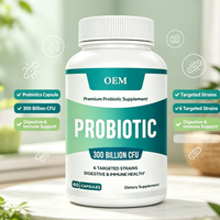 Probiotique 300 Milliards de UFC 6 Souches Ciblées 60 Capsules Complément Alimentaire
