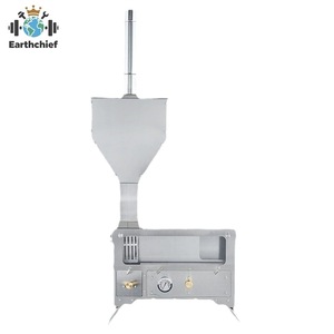 Poêle à granulés portable avec four pour tente chaude, chauffage au bois pour camping en extérieur, camping-car, cabane, survie hivernale, cuisson - Product Image 2