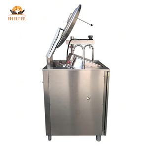 Olla de Acero Inoxidable Basculante/Agitadora para Cocinar Papillas, con Raspado Automático y Mezcla, Sin Quemaduras, para Cafeterías, Olla para Hervir Caldo de Hueso - Product Image 2