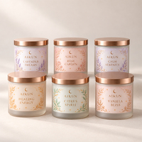 AIKUN Ensemble de bougies parfumées en cire de soja naturelle à haute concentration, contrôle qualité strict, marque privée personnalisée
