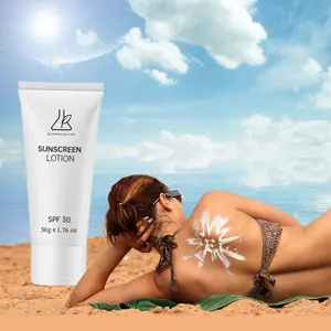 Vitamin E Whitening Moisturizing Base With Sunscreen SPF 30 Squeeze Tube Packaging For Sunscreen Lotion Cream