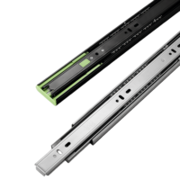 Glissières de tiroir modernes à amortissement – Rails silencieux à 3 sections pour tiroir de clavier de bureau, capacité de charge 31-50 kg