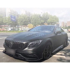 Kit de Carrocería de Fibra de Carbono Real para Mercedes Benz Clase S COUPE W217 S63 BR 2014-2017, Difusor Lateral para Parachoques Delantero - Product Image 4