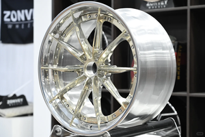 FSC-<span class=keywords><strong>54</strong></span> कस्टम 2 टुकड़ा जाली यात्री कार पहियों 5x12 0/5x112 19 इंच जमे हुए ग्लोड फेस व्हील - Product Image 4