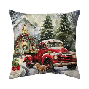 Fodera per cuscino natalizia <span class=keywords><strong>Temu</strong></span>, morbida fodera in peluche corto per decorazioni divano, federa decorativa per cuscini natalizi - Product Image 6