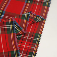 Jupe d'Uniforme Scolaire Motif Écossais Japonais Style Tartan Rouge sur Mesure Tissu 100% Coton à Carreaux Madras pour Enfants