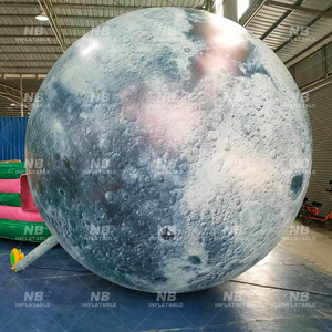 4m Outdoor Inflatable Hanging Moon With Led Lights for Party Events Decoration Accept <b>Custom</b> Inflatable Moon Inflatable Advertis - Product Image 5