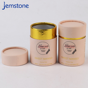 Conception libre 100% recyclé biodégradable cylindre papier peut rond emballage cadeau papier tube boîte - Product Image 3