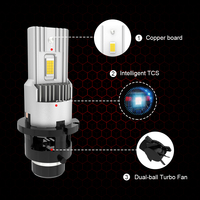 El más nuevo MINI D2S D4S bombilla de faro LED 35W 7000LM Canbus decodificación Plug and Play para reemplazar la bombilla de Xenón Original para faro de coche