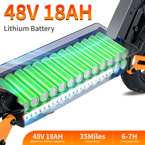 Patinete Eléctrico Plegable Todoterreno de Dos Ruedas de 1000W Certificado para EE. UU., para Desplazamientos Urbanos y Senderos, 45 km/h, para Paseos en Caminos Híbridos - Product Image 3