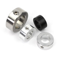 Colliers de serrage d'axe en aluminium anodisé de haute précision avec vis de réglage, colliers de serrage d'axe à alésage avec vis de réglage, OEM