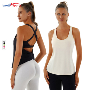 ヨガタンクトップ女性用オープンバックトレーニング用 - Product Image 1