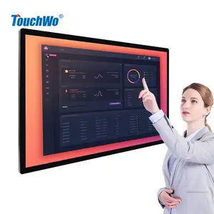 Touchwo 43 ''55'' 55 pulgadas 65 "Ventana Android aula pantalla multitáctil monitor interactivo pared táctil panel LED pizarra