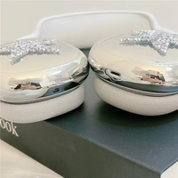 Top personnalisé pour Airpods Max housse électrolytique argent luxe Silicone doux diamant clouté Blinged Out Bling pour étui Airpo