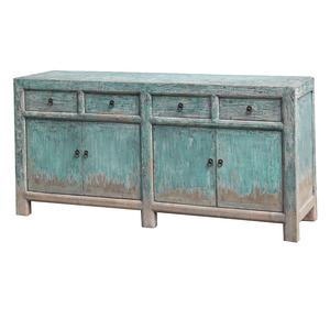 خزانة جانبية خشبية ريفية عتيقة مطلية يدويًا من الصين - Product Image 2