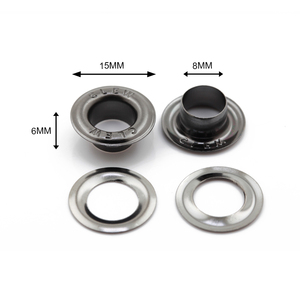 <span class=keywords><strong>Occhielli</strong></span> e passacavi in metallo color argento/bronzo da 8 mm <span class=keywords><strong>per</strong></span> scarpe, giacche, stivali in pelle e capi in pelle - Offerta imperdibile - Product Image 2