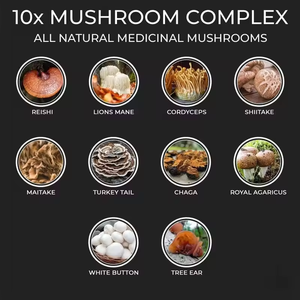 Supply 10-Count Natural <strong>Mushroom</strong> Complex <strong>Capsules</strong> Adult Supplement Not for Pregnant Women - Product Image 2
