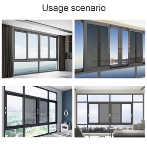 Rus Modern tasarım Arctic sınıf alüminyum sürgülü pencere banyo otel oturma odası Villa için paslanmaz çelik yatay - Product Image 5