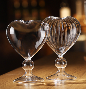Sáng tạo hình trái tim thủy tinh borosilicate rượu sâm banh cốc rượu Whisky tình yêu hình dạng thanh lịch rượu vang đỏ ly - Product Image 4