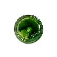 Flacon de bouteille PET en plastique à vis d'huile essentielle cosmétique verte de 45ml avec bouchon compte-gouttes en plastique