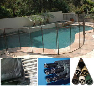 Clôture de piscine temporaire amovible en maille métallique perforée en aluminium, design expert, longue durée de vie - Product Image 4