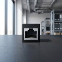 SAIBANGZI 2 pièces Adaptateur d'extension de câble Ethernet RJ45 Femelle-Femelle en ABS