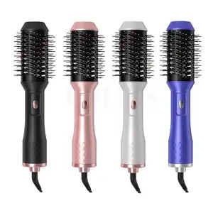 multifunctional 6 in 1 one step negative ion dryer volume style curling iron hot combs natural curl hair straighten brush