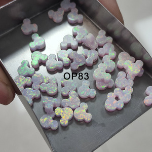 Venta Caliente de Fábrica: Piedra de Ópalo Sintético con Orificio de 7.3x6mm, Forma Especial, para Fabricación de Joyería y Collares - Product Image 3