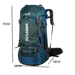 <span class=keywords><strong>Sac</strong></span> à dos <span class=keywords><strong>de</strong></span> <span class=keywords><strong>randonnée</strong></span> personnalisé en polyester 60L, grande capacité, imperméable, pour le camping en plein air - Product Image 6