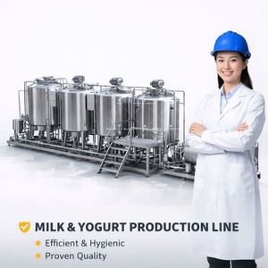 Milk Pasteurizer 150L 500L H Homogenizer Process Equipment <b>Small</b> Scale Yoghurt Production Line - Product Image 2