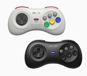 Manette de jeu sans fil originale 8BitDo M30 2.4G Mini blanche, batterie 480mAh, 35H d'autonomie, fonction Turbo pour PC, consoles SEGA Mini - Product Image 3