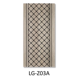 Adesivo Murale Autoadesivo a Griglia Diamantata con Bordo Verticale, Pannello Decorativo Geometrico a Griglia per Sfondo - Product Image 2