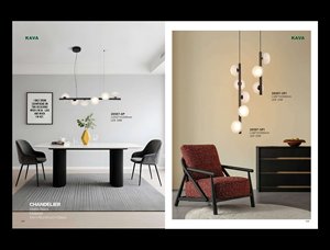 Lustre suspendu moderne en verre laiteux givré, en métal noir, pour <span class=keywords><strong>salle</strong></span> à <span class=keywords><strong>manger</strong></span>, salon et chambre à coucher - Product Image 2
